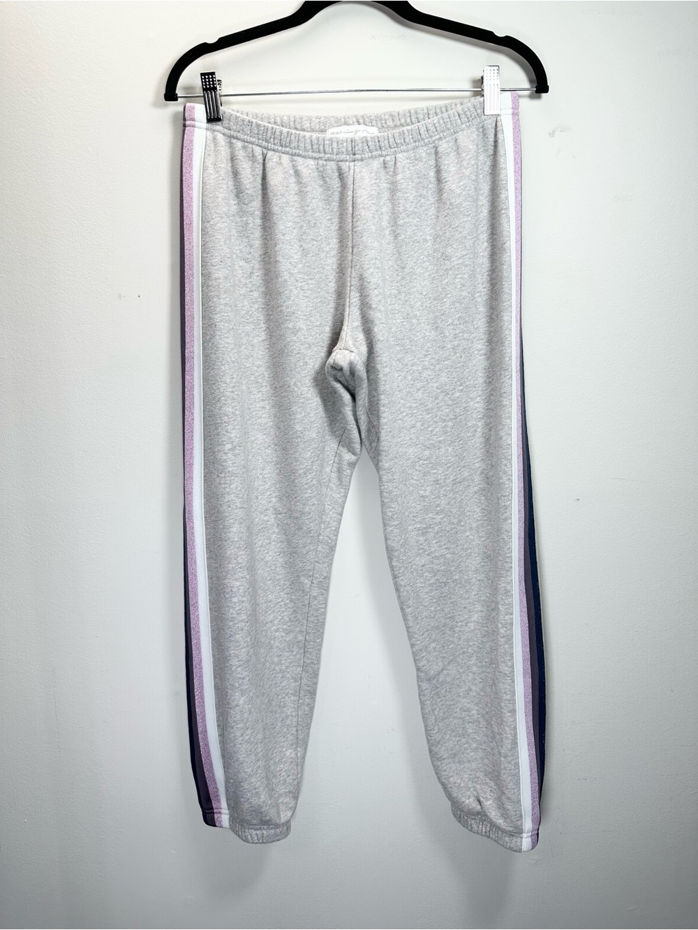 Spiritual Gangster Striped Perfect Sweatpants, Heather Gray, Medium - Picture 4 of 15